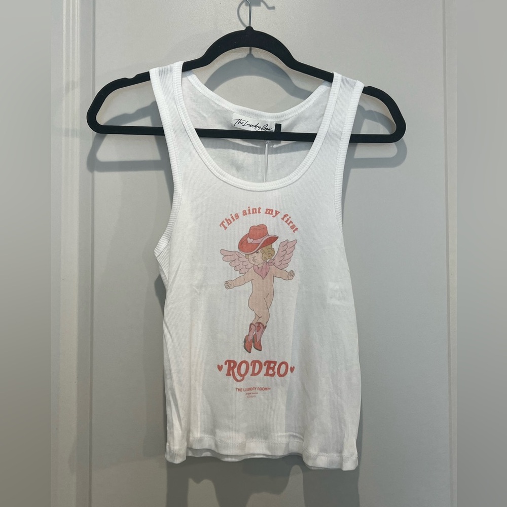 The Laundry Room Revolve Rodeo Rib Tank Top Size L - Picture 2 of 5